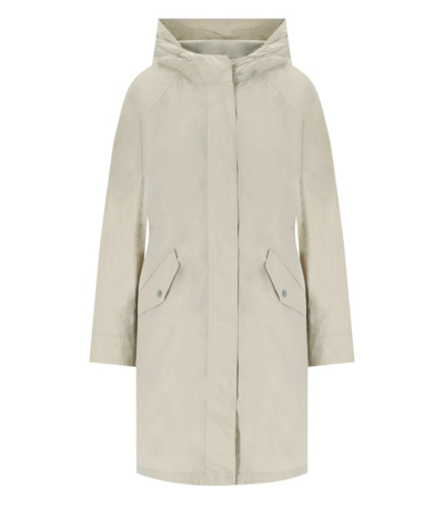 Shop Woolrich Long Summer Light Oak Parka In Neutrals