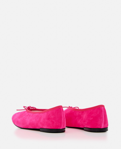 Shop Repetto Lilouh Leather Ballerinas In Pink