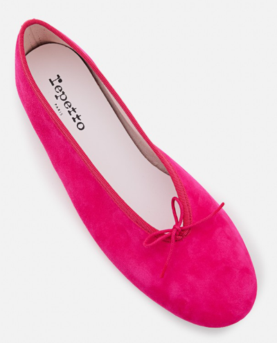 Shop Repetto Lilouh Leather Ballerinas In Pink