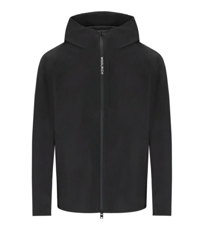 Shop Woolrich Pacific Black Hooded Jacket