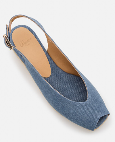 Shop Castaã±er 30mm Dosalia Wedge In Blue