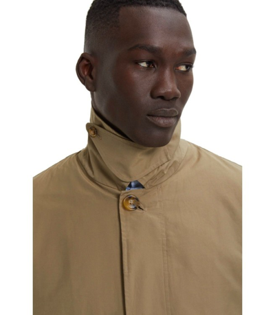 Shop Baracuta Paul Tan Coat In Brown