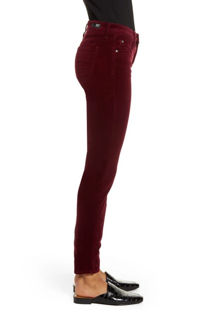 Shop Kut From The Kloth Diana Stretch Corduroy Skinny Pants In Burgundy