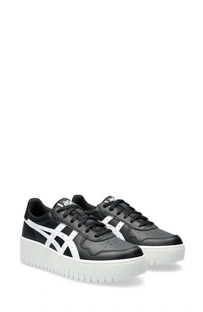 Shop Asics Japan S Pf Platform Sneaker In Black/ White