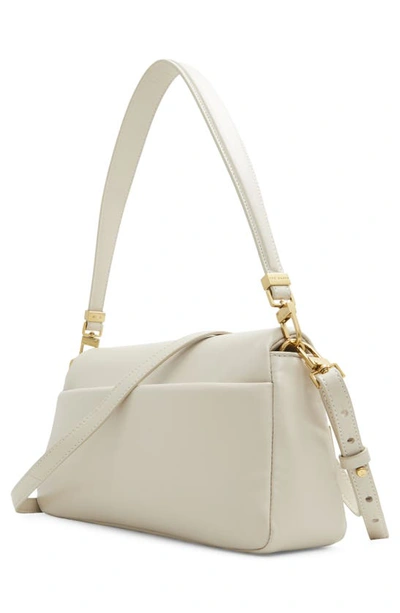 Shop Ted Baker Debossed Leather Crossbody Bag In Paper Milled Nappa Leather