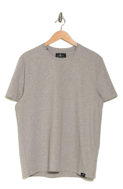 Shop 7 For All Mankind Luxe Performance T-shirt In Grey Melange