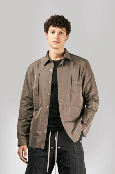 Shop Rick Owens Fogpocket Outershirt In 48