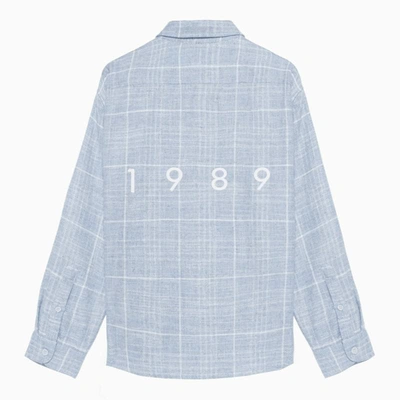 Shop 1989 Studio Flannel Shirt Sky In Blue