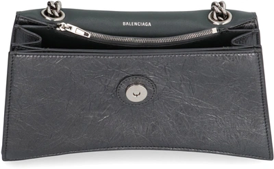 Shop Balenciaga Crush Shoulder Bag In Silver
