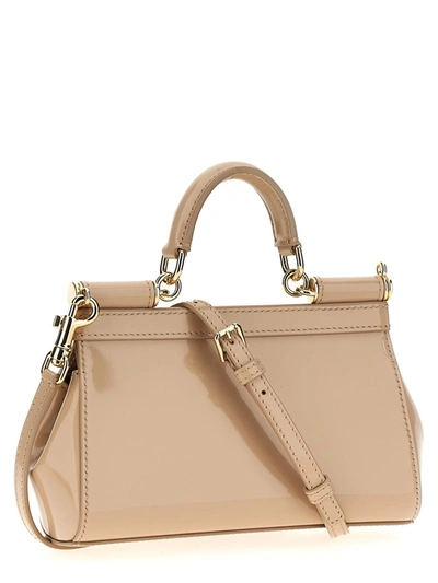 Shop Dolce & Gabbana 'sicily' Small Handbag In Pink