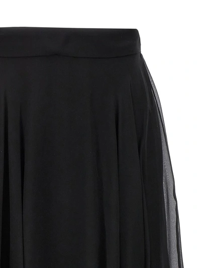 Shop Dolce & Gabbana Chiffon Skirt In Black
