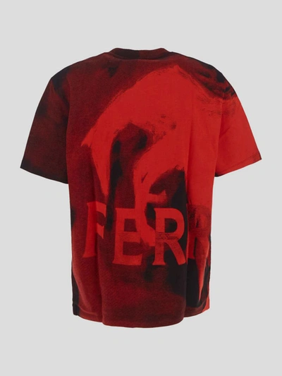 Shop Ferragamo Abstract Print T-shirt In Black