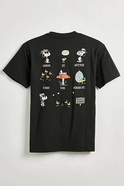 Shop Parks Project X Peanuts Uo Exclusive Leave It Better Tee In Black, Men's At Urban Outfitters