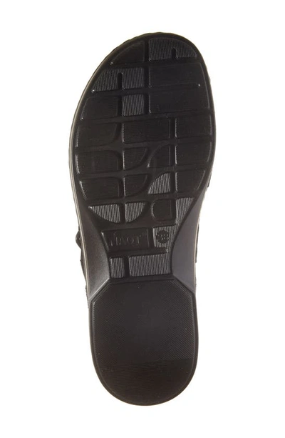 Naot Castelo Sandal In Soft Black Leather