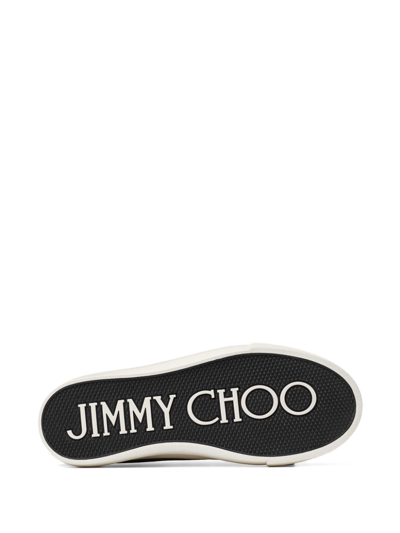Shop Jimmy Choo Palma Maxi/f Canvas Sneakers In Black