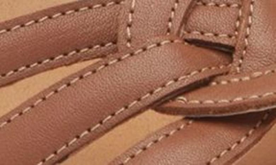 Naot Tropical Platform Wedge Sandal In Caramel Leather