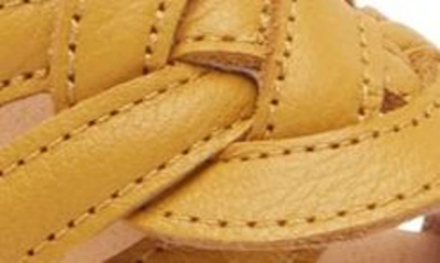 Naot Tropical Platform Wedge Sandal In Marigold Leather