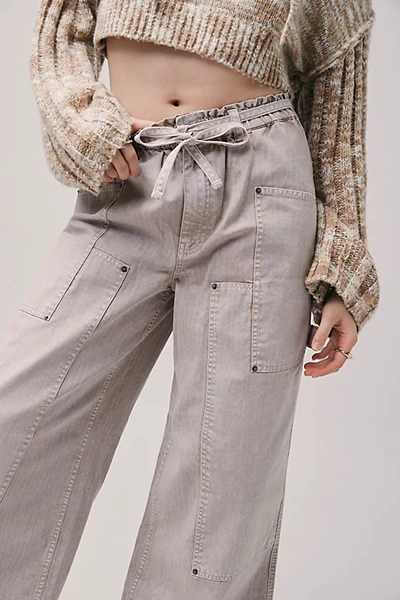 Shop Bdg Kayla Wide-leg Cargo Pant In Neutral, Women's At Urban Outfitters