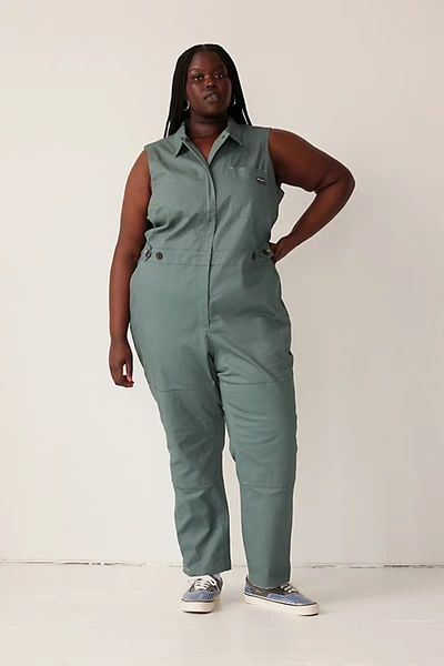 Shop Wildfang Uo Exclusive The Essential Sleeveless High Waisted Coverall In Dark Turquoise At Urban Outfitters
