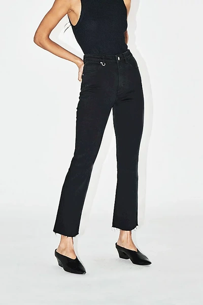Shop Neuw Twiggy Crop Bootcut Premium Stretch Jean In Noir At Urban Outfitters