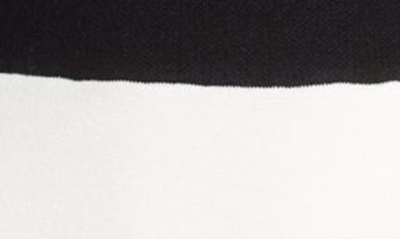 Shop Tahari Asl Colorblock Sleeveless Sweater Dress In Ivory Black