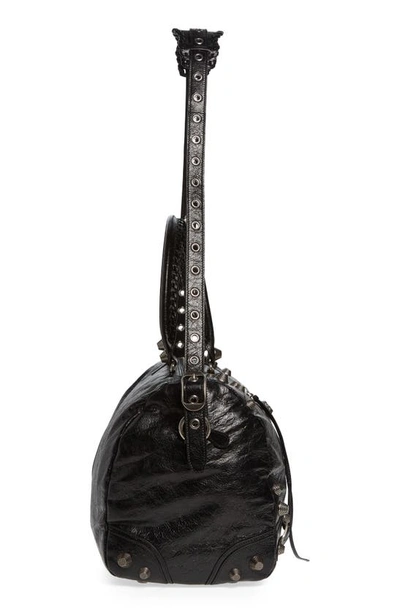 Balenciaga Medium Le Cagole Leather Duffle Bag In Black
