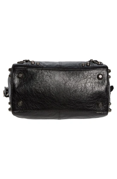 Shop Balenciaga Le Cagole Leather Duffle Bag In Black