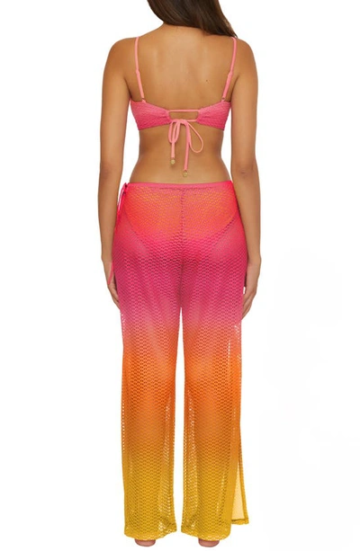 Shop Trina Turk Sun Opal Side Laced Cover-up Pants