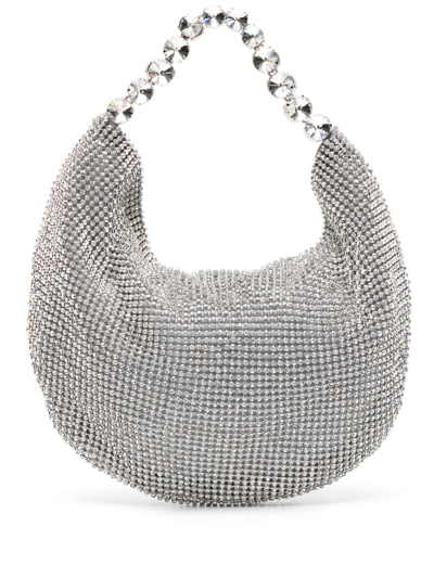 Shop L'alingi Silver-tone Crystal-embellished Tote Bag