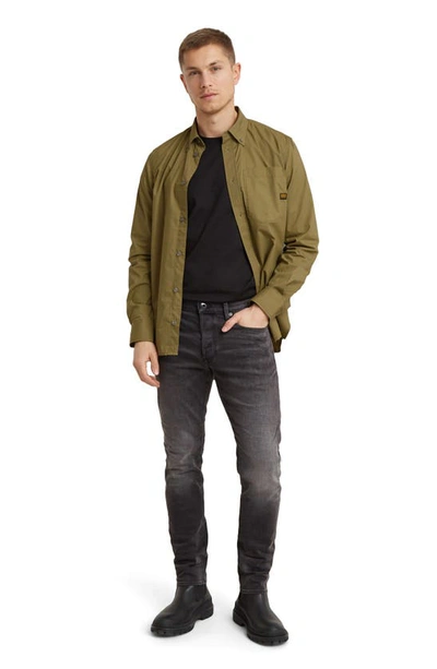 G-star Raw 3301 Slim Fit Jeans In Antic Charcoal