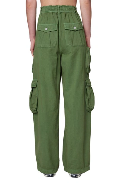 Shop Blanknyc The Franklin Rib Cage Cargo Pants In Matcha Please
