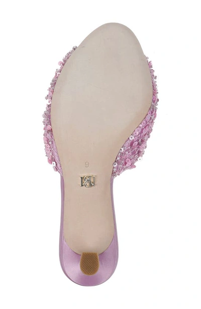 Shop Badgley Mischka Candie Slide Sandal In Pink Sorbet