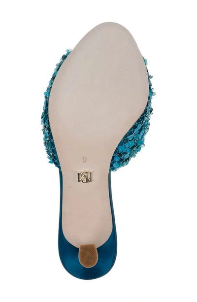 Shop Badgley Mischka Candie Slide Sandal In Turquoise