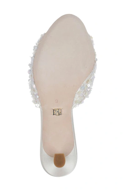Shop Badgley Mischka Candie Slide Sandal In Ivory