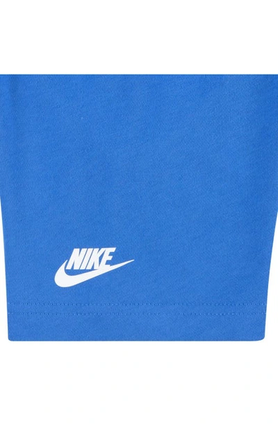Shop Nike Kids' Sportswear Jersey Graphic T-shirt & French Terry Shorts Set In Light Photo Blue