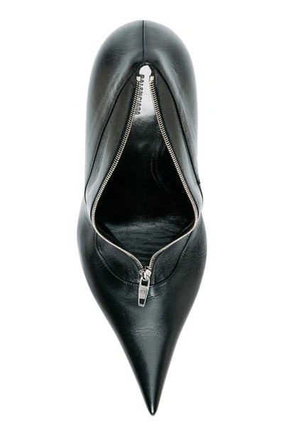 Balenciaga Knife Shoe Leather Clutch In Black