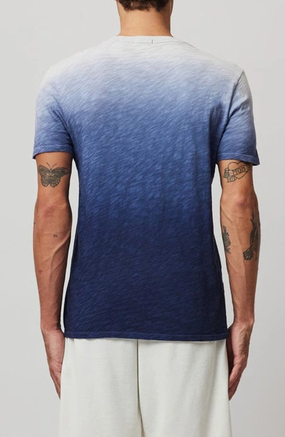 Shop Atm Anthony Thomas Melillo Ombré Cotton Slub T-shirt In Salt Grey / Ink Combo