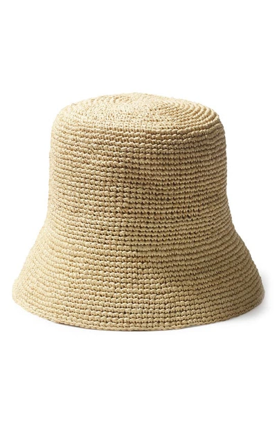 Shop Rag & Bone Jade Packable Raffia Straw Bucket Hat In Natural