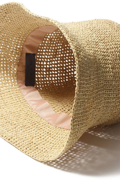 Shop Rag & Bone Jade Packable Raffia Straw Bucket Hat In Natural