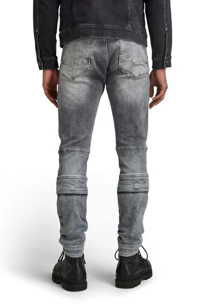 Shop G-star Airblaze 3d Cargo Skinny Jeans In Faded Seal Grey