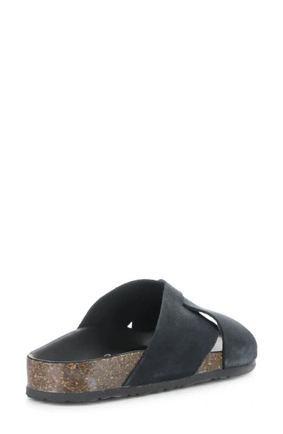 Shop Bos. & Co. Maisie Slide Sandal In Black Suede