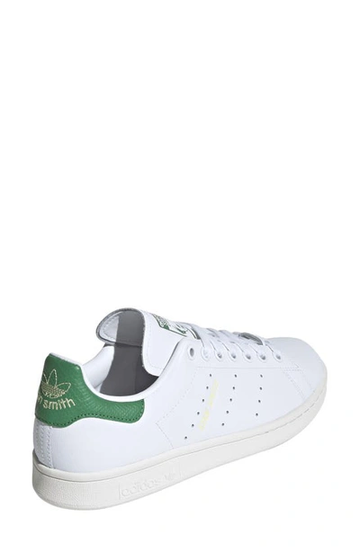 Shop Adidas Originals Primegreen Stan Smith Sneaker In White/ Preloved Green/ Yellow