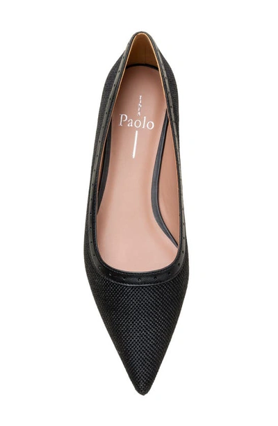 Linea Paolo Newport Pointed Toe Flat In Black