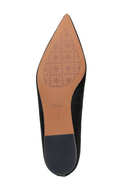 Linea Paolo Newport Pointed Toe Flat In Black