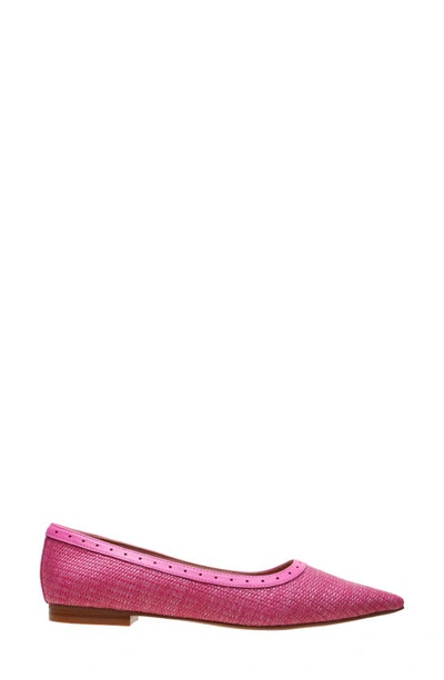 Linea Paolo Newport Pointed Toe Flat In Fuchsia