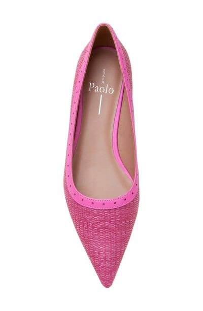 Linea Paolo Newport Pointed Toe Flat In Fuchsia