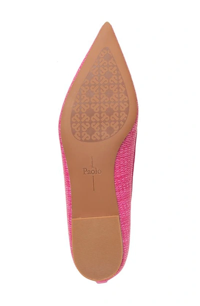 Linea Paolo Newport Pointed Toe Flat In Fuchsia