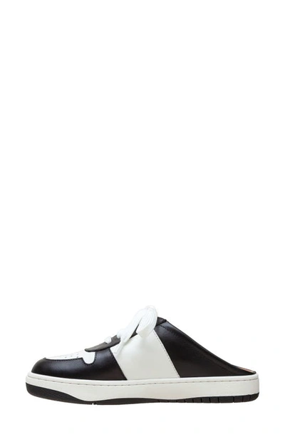 Shop Linea Paolo Kieran Mule Sneaker In Black/ Eggshell