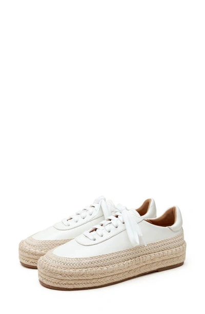 Linea Paolo Selma Platform Sneaker In Eggshell