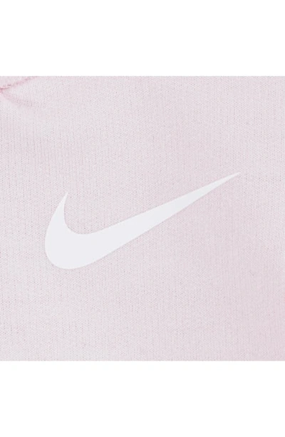 Shop Nike Essential Hooded Cotton Blend Coverall In Pink Foam